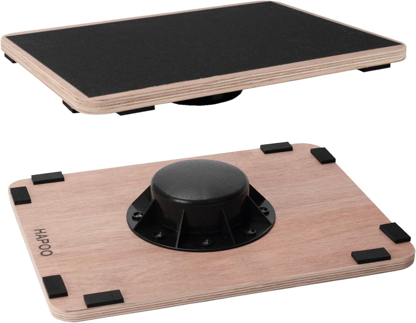360 Degree Rotation Balance Board Wobble Board Anti-Slip Wooden Rocker Board for Physical Therapy
